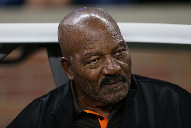 Former Cleveland Browns running back and National Football League Hall of Famer Jim Brown in 2014 Leon Halip/Getty Images